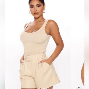 Fashion Nova Tan Knit Top